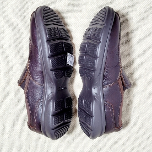 Clarks Bradley Brown Leather Slip-On Men's (10.5 Wide) - Picture 9 of 15